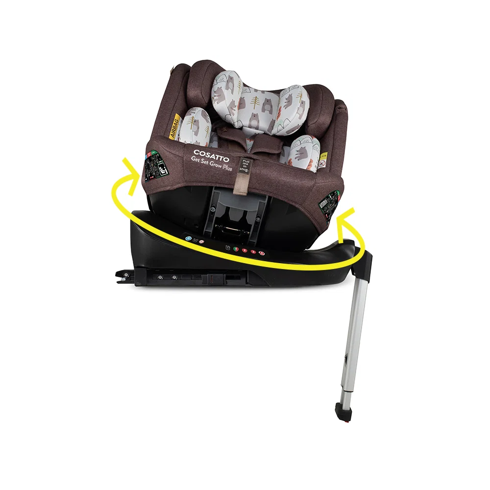 Cosatto Get Set Grow Plus i-Size 360 Car Seat Bear Hug Birth to 12 Years