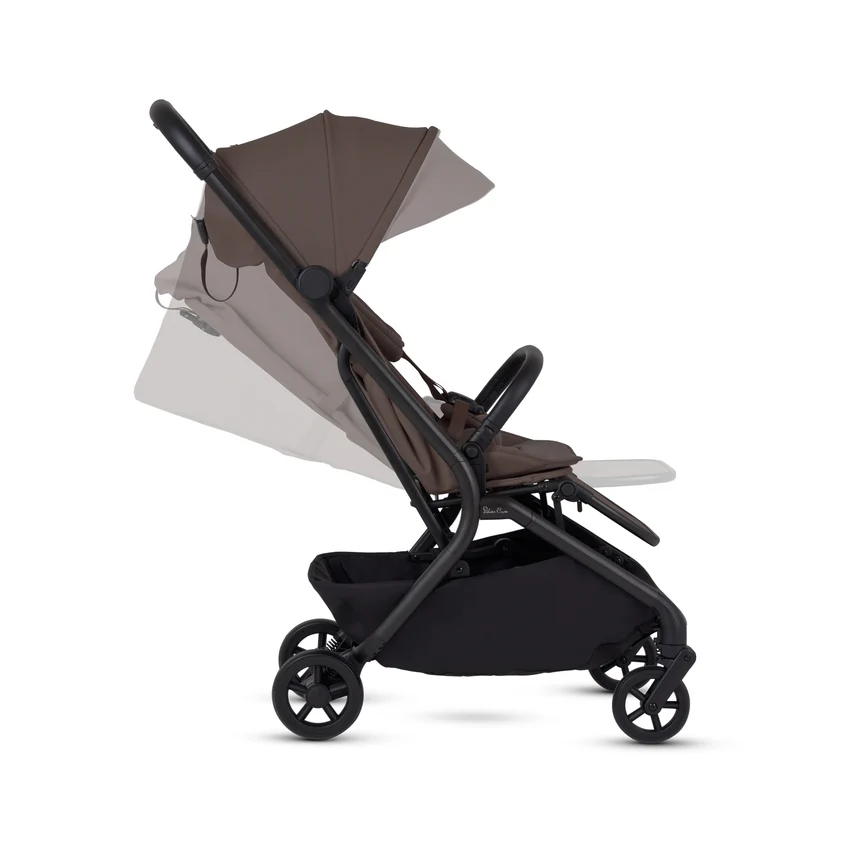 Silver Cross Nia Compact Stroller Chocolate Birth to 4 Years