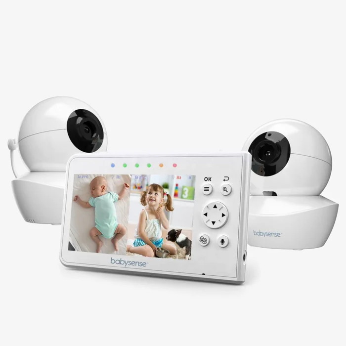 Babysense V43 4.3 Inch Split Screen Video Baby Monitor White