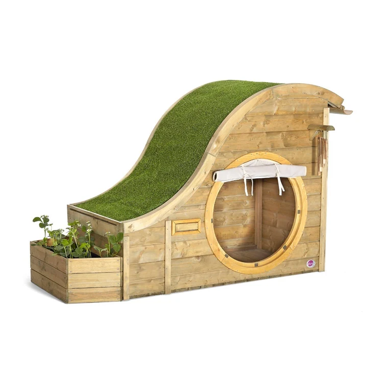 Plum Discovery Nature Play Hideaway Wooden Outdoor Garden Climbing Play Set