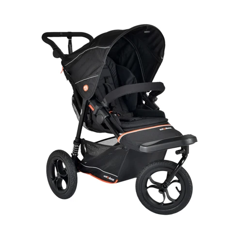 Out N About Nipper V6 All Terrain 3 Wheel Stroller Pushchair Steel Grey