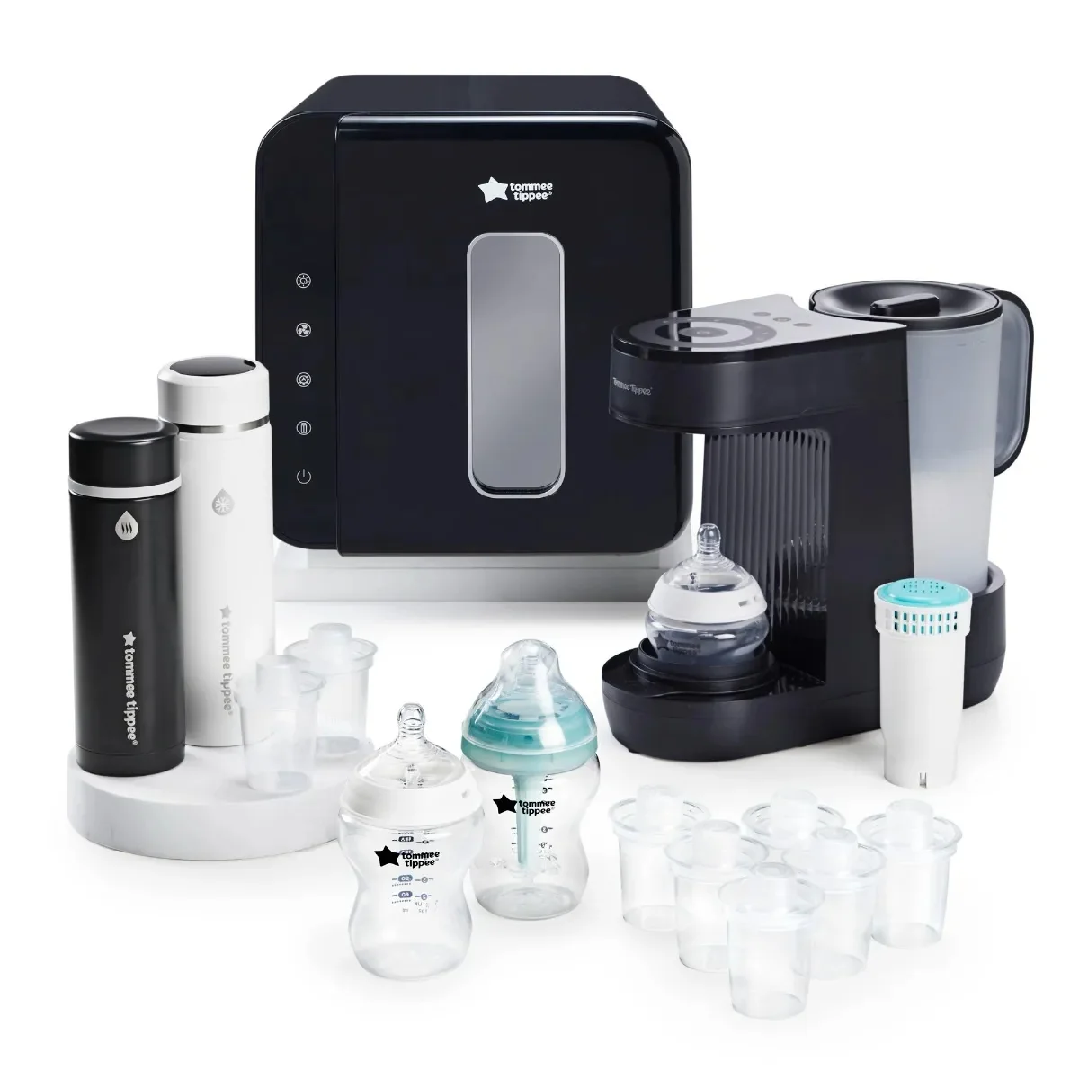 Tommee Tippee Perfect Prep Day and Night Formula Feed Maker Set Black