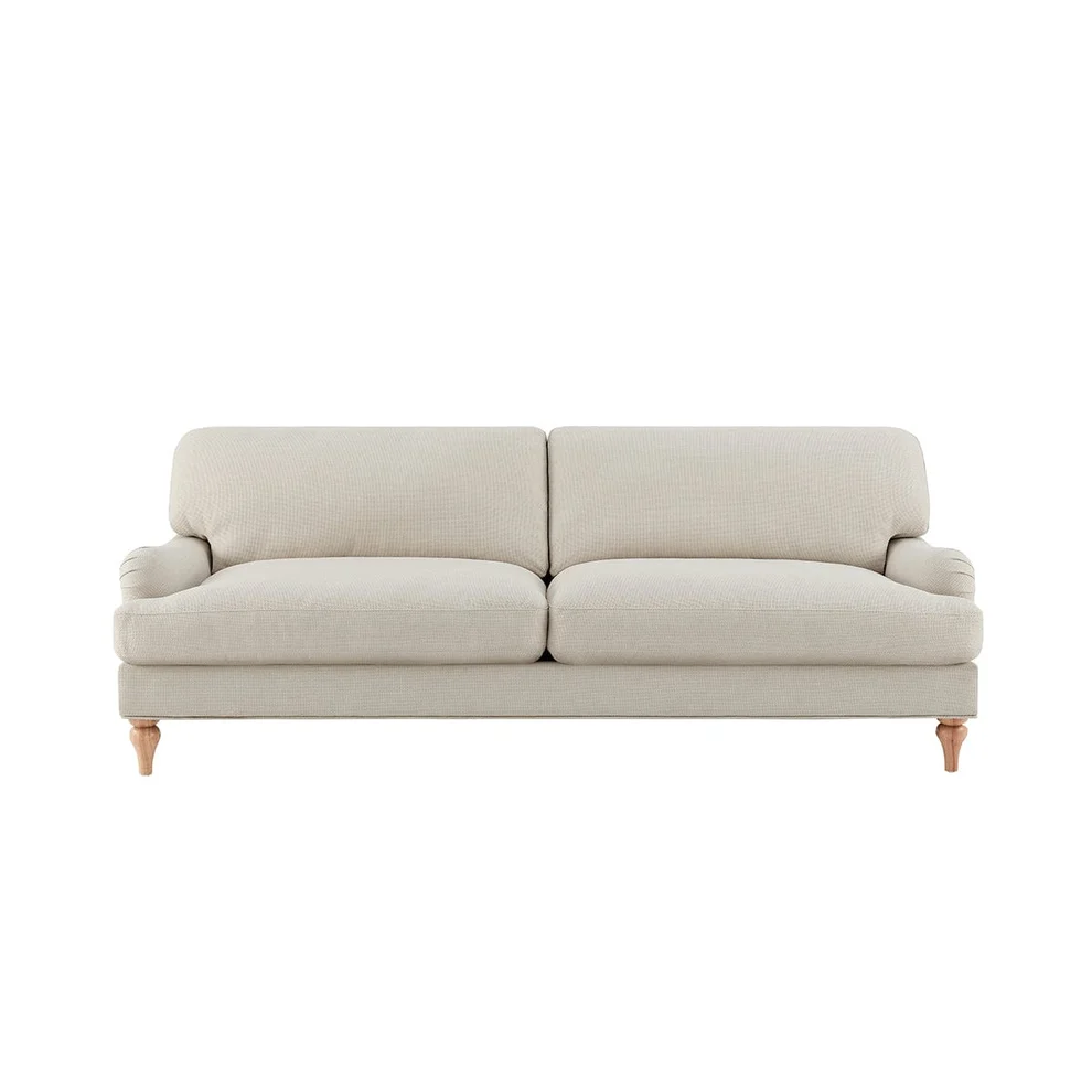 Dusk Hampshire 3 Seater Sofa Textured Weave Beige   
