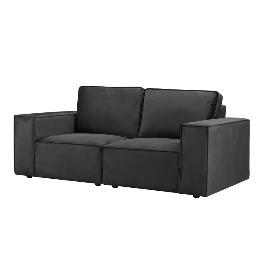 Dusk Brooklyn 2 Seater Sofa Velvet Ink Blue